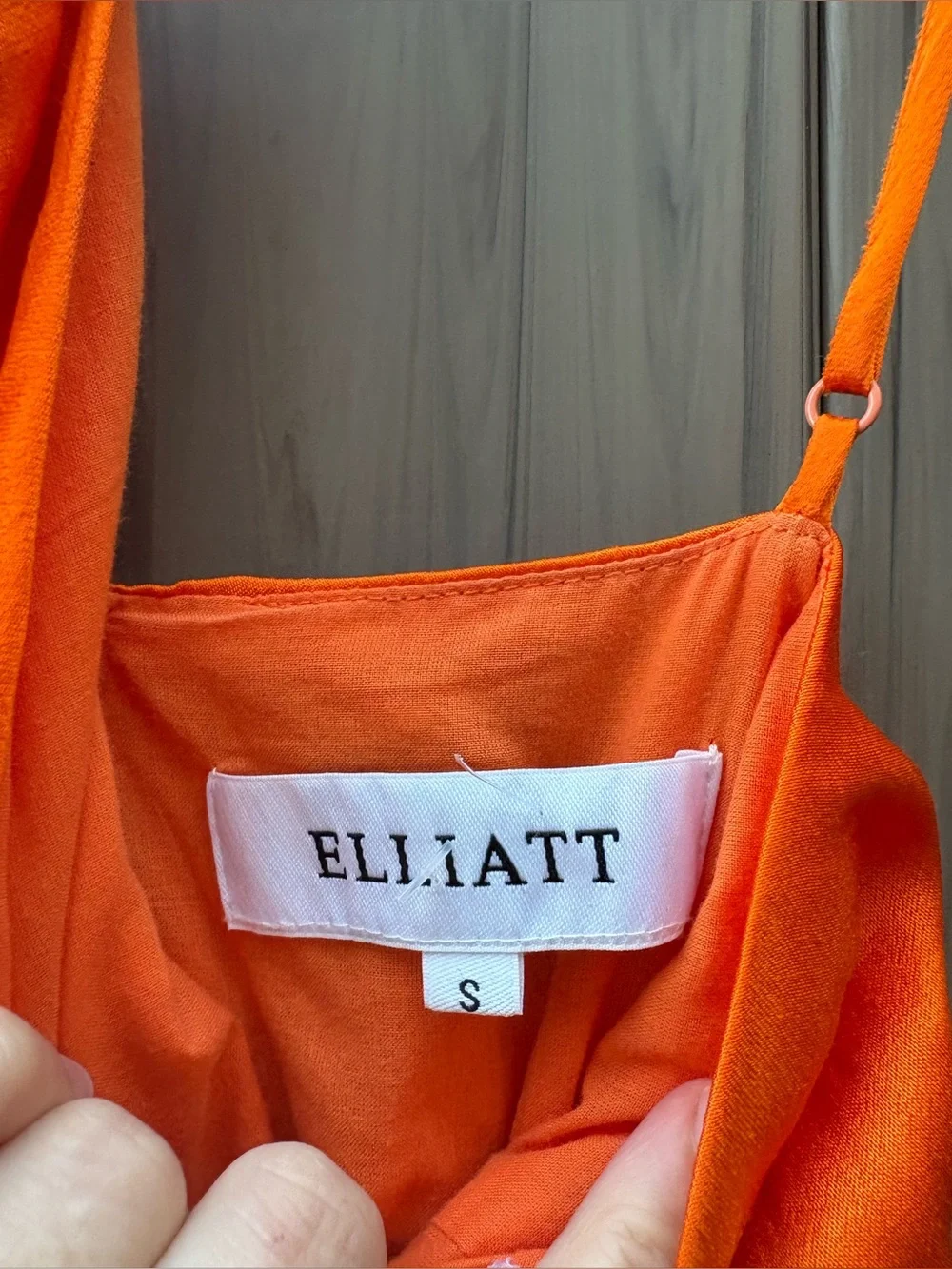 ELLIATT Visitant Maxi Dress in Papaya Bright Orange Sundress Sun Gown small - Picture 7 of 10